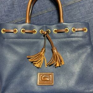 Never used!! Dooney & Bourke Wakefield Tassle Tote- Navy